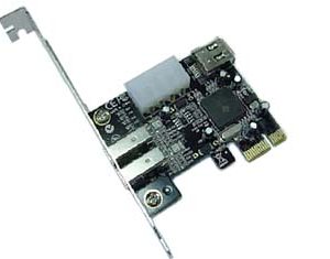 PCI-E : FIREWIRE 1 X 4 PIN & 3 X 6 PIN