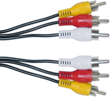 3 RCA TO 3 RCA 1.5M CABLE MALE-MALE