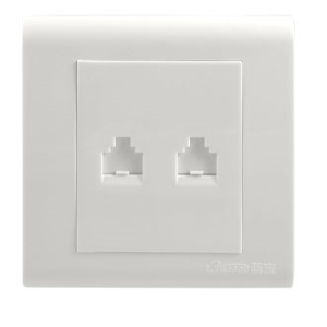 RJ45 & RJ11 FACEPLATE